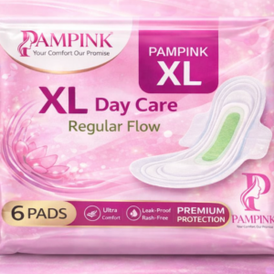 Pampink XL sanitary pads pack of 6 heavy flow protection